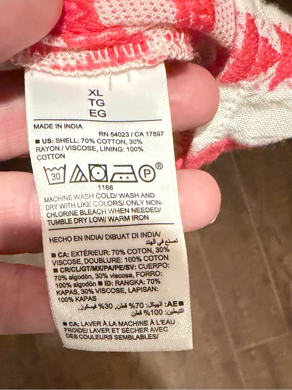 Old Navy Pink & Orange Striped V-Neck Dress - Picture 5 of 7